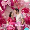 Soonlyn Bow Balloon Arch kit 13ft 12In Hot Pink Balloons with Bow Foil Balloon, Bow Ribbon 28pcs for Coquette Birthday Decorations Bow Party Decorations Baby Shower Bachelorette