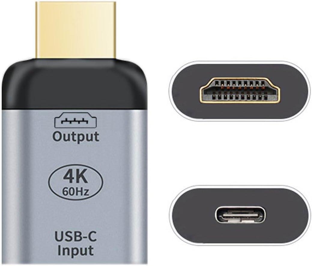 chenyang USB C to HDMI Converter USB C Source to HDMI Sink HDTV Adapter (The HDMI Must be Connected to The Monitor, not The Host.You Need to use The 10Gbps USB C to C Cable,Other Cable not Work)