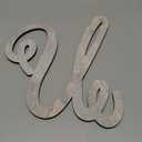 Bright Creations 13-Inch Unfinished Wooden Monogram Letter U, Rustic-Style Home Decor, Paintable Wood Alphabet Letters for Custom Signs, Party Decorations, Crafting and Art Supplies