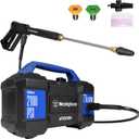 Westinghouse ePX3100v Electric Pressure Washer, 2100 Max PSI 1.76 Max GPM, Built-in Carry Handle, Detachable Foam Cannon, Pro-Style Steel Wand, 3-Nozzle Set, for Cars/Fences/Driveways/Home/Patios