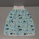 Washable Diaper Skirt, Cotton Fabric Wearable Incontinence Pad No Leakage Breathable for Nap or Night Sleeping for Adults (L)