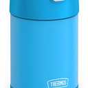 THERMOS FUNTAINER Insulated Food Jar, 16 Ounce, Kid Friendly Food Jar with Foldable Spoon, Blue