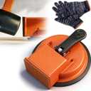 Floor Gap Fixer Tool, Heavy Duty Floor Gap Fixer Suction Cup Tool with 1 Pair Gloves, Adjustable Height Setter & Countertop Leveling Tools for Vinyl, Wood, Laminate Floors(1*Fixer Tool/1* Pair Gloves)