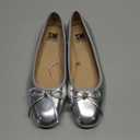 SM New York Silver Women's Flats Shoes, Size 8