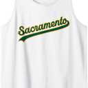 Sacramento Oakland Baseball Fan Tee Tank Top, Size: S