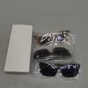 Set of 3 Women’s Sunglasses, Rectangle Vintage Style Frames, Tinted Lenses, Black, Tortoise Shell and Champagne Colors