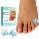 Welnove Pinky Toe Separator,Toe Spacer, Bunion Corrector for Women,Preventing Rubbing & Relieve Pressure, 12PCS, Blue