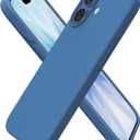 ORNARTO Compatible with iPhone 17 Case 6.3, Slim Liquid Silicone 3 Layers Full Covered Soft Gel Rubber Phone Case Protective Cover 6.3 Inch, Blue