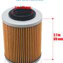 420956123 Maverick X3 Oil Filter Replacement for Can Am 1000R Max | Turbo R RR Sport 1000 Sea Doo Skidoo Spark 900 Outlander 500 570 650 800 850 #420956120 420256188 with O-Rings Pack of 2