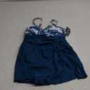 Blooming Jelly Womens One Piece Swimsuit Tummy Control Bathing Suit Gold Metal Tie Knot 2025 Swim Dress (Medium, Tropical/Blue Green)