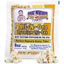 Case of 12 Popcorn Packs - All-In-One Kit with 6-Ounces of Pre-Measured Kernels, Salt, and Oil Packets for Popcorn Machines by Great Northern Popcorn, Best By: 08/07/2027