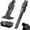Vacuum Crevice Tool Brush Replacement Parts Compatible with Shark Pet Cordless Stick IX141 IZ462H IZ483H IZ363HT IZ361H IZ163H IZ362H Removable two-in-one Tool Brush Attachments for D-Shaped Vacuum