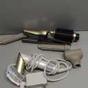 Shark Glam Ceramic & Powerful Air Styling & Drying System, with Silki Straightener & Shark Glossi Air Glosser, for Drying, Curling, Straightening & Glossing, Gold, HD6051S (Straight & Wavy Hair)