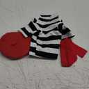 Artist Dog Costume with Funny Hat Painter Pet Clothes for Small Dog Shirts Puppy Summer T-Shirt (XS) Black