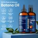 2 x Raw Batana Oil for Hair Growth 4 fl oz - 100% Pure, Natural, Cold-Pressed Oil for Hair, Skin, Face & Lashes - Aceite de Batana