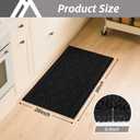 COSY HOMEER-Kitchen-Rugs-and-Mats 20"x30" Non Slip Kitchen Mats for Floor Absorbent Kitchen Rug Washable Kitchen Standing Floor Mat for Sink Mat,Throw Rug,Entry,Laundry,Black