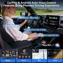2 x Wireless CarPlay Adapter 4 in 1 Car Screen Mirroring Adapter to Play TV on Car Screen for iPhone & Android, Upgrade Support Airplay&Mirror Link,CarPlay&Android Auto,Wired to Wireless,Plug and Play