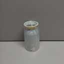 Lsbtaucp- Frosted Gold Border Ceramic vase, Simple Home Decoration, Suitable for Various Festivals, Good Shooting Props, a Good Choice of Gifts. (Light Blue)