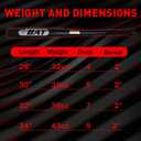 32in Baseball Bat 2LBS Heavy Duty Weighted Steel Baseball Bat for Adult and Youth Hardball Metal Bats, 2in Barrel