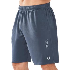 NORTHYARD Men's Athletic Gym Shorts Basketball 10"/7"/5" Tennis Workout Short Quick Dry Mesh Running with Zipper Pockets (Gray, S)