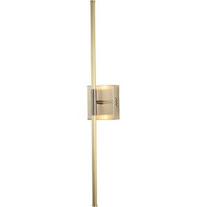JONATHAN Y JYL7022B Makena 28" Dimmable Integrated LED Metal Wall Sconce, Minimalistic,Modern,Contemporary 3000K LED Bulbs for Bedroom, Living Room, Bathroom Hallway, Gold (Set of 1)