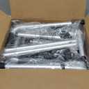 Delog Narrow Walkers for Seniors, Small Walkers for Seniors Tight Spaces Support Up to 350lbs, Standard Walkers for Adults (Black)