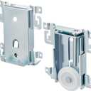 Therwen 2 Pcs 1-7/16 Inch Sliding Mirror Closet Door Roller Assembly Closet Door Wheels Steel-Framed Bottom Roller Replacement for Mirror Wardrobe