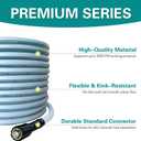 High Pressure Washer Hose 50 Feet 1/4 Inch, M22 Dual O-Ring Leak-Proof 3200 PSI Replacement Hose