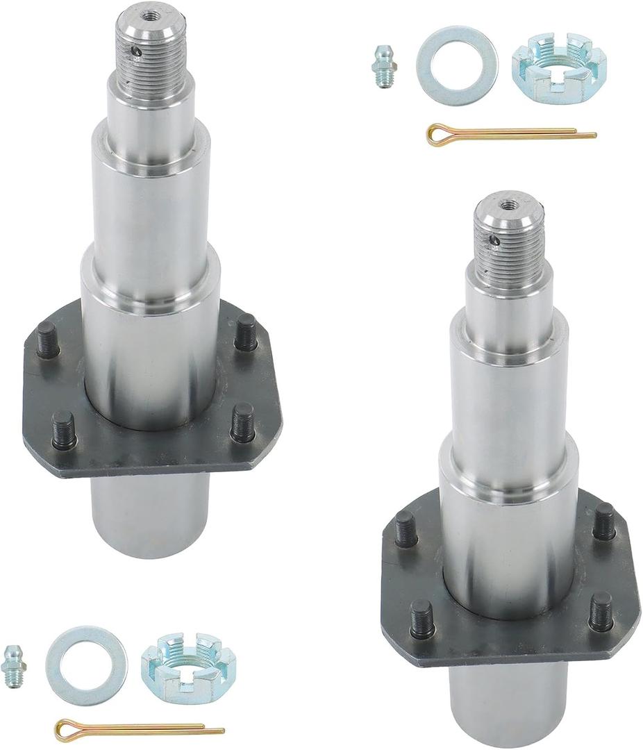 Pair of #42 Spindle with 2.25 Inch Round and Flanged for 7k Trailer Axle