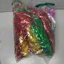 Geyoga 24 Pcs Foil Tinsel Wigs Fancy Dress Metallic Shiny Party Wig 80s Photo Booth Props Disco Women Cosplay Supplies(Multicolor)