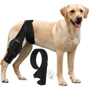 Tinzum Dog Leg Braces for Back Leg for Support with Cruciate Ligament Injury-Better Recovery with Dog Knee Brace for Torn Acl Hind Leg-Adjustable Hip Dysplasia Dog Acl Brace Hind Leg Rear, L