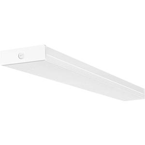 hykolity 4FT LED Wraparound Light, 40W, 4400lm, 4000K, [2-lamp 32W Fluorescent Equiv.], 4 Foot LED Wrap Light Fixture, Flush Mount Office Ceiling Light for Garage, Office, Kitchen, ETL Listed