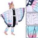 Kids Full Set Anime Kimono Halloween Cosplay Costume Uniform for girls（150) | with Sword Belt Leg Covers and Headwear