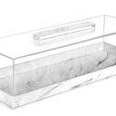 Rectangle Cake Tray with Lids, Clear Pastry Display Case, Dessert Holder Tray, Cake Stand, Cookie Display, Marble Pattern Plastic Cake Platter with Lucite Cover, Pastry Base