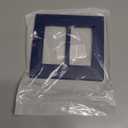 Leviton Renu Two-Gang Screwless Snap-On Wallplate, REWP2-RN, Rich Navy