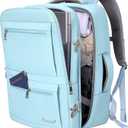 BALEINE Travel Backpack for Women Men, Large Sturdy Carry On Laptop Backpack Gifts for Business, Casual, Weekender, Hiking (Large, Light Blue)