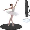 30.7'' Portable Dance Floor Mat for Ballet & Tap Training - 1.3cm Thick Turning Board for Dancers, Ideal Figure Smooth Practice Mat with Non-Slip Surface for Pirouette & Dance Exercises
