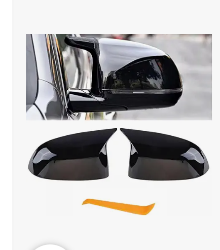 TanReborn M Style Wing Mirror Cover Caps Replacement for BMW X5 G05 X6 G06 X3 G01 X4 G02 Accessories,2PCS Gloss Black M Performance Sport Side View Mirror Housings
