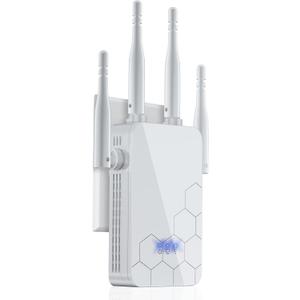 2026 WiFi Extender Internet Booster, 10000 Sq.ft Long Range Repeater Wireless Routers Amplifier, Mesh Wi-Fi 80% Faster | Broader Than Ever, Support More Network Devices at Home, 1-Tap Setup