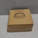 HarcoHome Christmas Tree Collar, 28.4" Round Base Cover for Christmas Trees - Natural Grain Fiber, Plastic, Beige