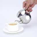 SANQIAHOME 360ml(13Oz) Stainless Steel Small teapot (Silver)