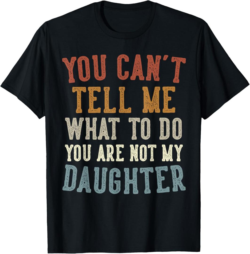 Funny Father's Day Dad Gifts From Daughter Daddy T-Shirt (Black), M