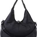 Large Gym Bag with Yoga Mat Buckle,Travel Duffle BagWaterproof Weekender Bag, Carry On Tote Bags for Women Black