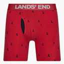 Lands' End Men's Underwear 4-Pack Men's Boxer Briefs for Men Breathable Double-Brushed Polyester, Medium 