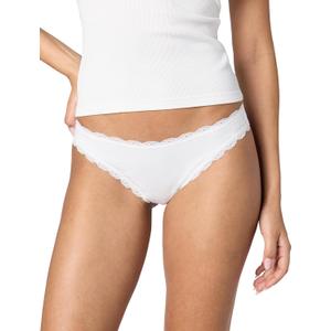 b.tempt'd womens Inspired Eyelet Thong (White, XL)