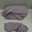 Bedsure Grayish Purple Duvet Cover Twin/Twin XL Size - 2 Pieces Prewashed Cotton-Like Polyester Extra Soft Bedding Set, Includes 1 Duvet Cover 68"x90" with Zipper Closure & 1 Pillow Sham, No Comforter