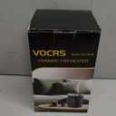 Small Portable Space Heater for Indoor Use - VOCRS 1500W PTC Electric Heater with Thermostat, Remote Control, 12H Timer, Eco and Fan Mode, Rapid and Safe Heating for Bedroom, Office