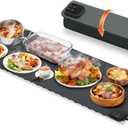 Warming Mat for Food, (XXXL 47"x15") Electric Food Warming Mat Tray, 450W Rapid Full Heating in 8s, 7 Adjustable Temp Settings & 1-8H Timer, Food Warmer Mat for Home, Buffets, Parties