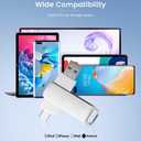 256GB Dual USB Type-C Flash Drive USB-C & USB-A 2-in-1 OTG Thumb Drive with Metal Housing, 360 Swivel Design, High-Speed Transfer for Smartphones, Tablets, Laptops, Macs