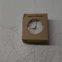 Rohome Small Alarm Clock with Night Light, Silent Quartz Movement, Non-Ticking, Decorative, Wall Hanging, for Bedside Table, Desk, Kitchen, Bedroom, Shelf, Nightstand, Office (Yellow)